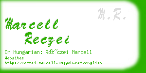 marcell reczei business card